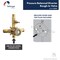 Keeney Rain Pressure Balanced Square Shower System, Matte Black KIT-QUA130CMB